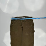 Carhartt Double Knee Carpenter Trousers - 32W 34L Brown Cotton