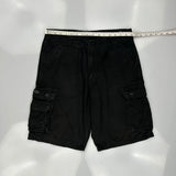 Lee Cargo Shorts - 32W 10L Black Cotton