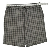Tommy Hilfiger Checked Shorts - 34W 10L Grey Cotton