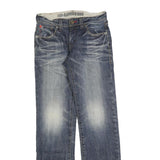 DICKIES Mens Jeans Blue Regular Straight Denim Medium W28 L32 Workwear Zip
