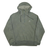 NIKE Mens Green Cotton Blend Pullover Hoodie M Reflective Dots TCC Interclubs