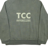 NIKE Mens Green Cotton Blend Pullover Hoodie M Reflective Dots TCC Interclubs