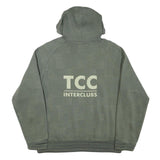 NIKE Mens Green Cotton Blend Pullover Hoodie M Reflective Dots TCC Interclubs