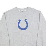 NFL Mens Grey Cotton Blend Crew Neck L Sweatshirt Horseshoe Logo Pullover