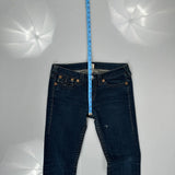 True Religion Skinny Jeans - 32W UK 12 Dark Wash Cotton Blend