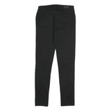 LEVI'S Womens Black Slim Skinny Denim Jeans Cotton Blend W26 L27 Stretch Zip