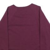 CHAMPION Womens Maroon Sweatshirt Crew Neck M Embroidered Logo Comfort Fit