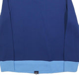 Womens Blue & Light Blue Casual Zip Up Polyester Blend Jacket M Plain Sporty