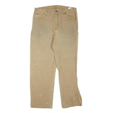 DICKIES Mens Jeans Beige Regular Straight Denim Medium W36 L32 Workwear Utility
