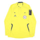 ADIDAS Switzerland FA Mens Yellow Long Sleeve Football Referee Jersey M