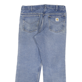CARHARTT Mens Jeans Blue Regular Straight Denim Light W32 L27 Workwear Casual