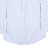 NAUTICA Mens Blue Plain Shirt L Button Down Collar Cotton Blend Smart Casual