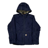 Age 8-10 Carhartt Jacket - Medium Navy Cotton