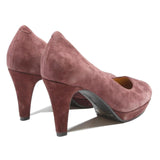 CLARKS Womens Mauve Platform Heeled Shoes Synthetic UK 6.5 Comfortable Elegant