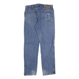 WRANGLER Mens Regular Fit Blue Denim Jeans W34 L32 Classic Cotton Blend Zip