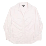 JAEGER Womens White Shirt Long Sleeve Collared Button Neck UK 14 Classic Cotton