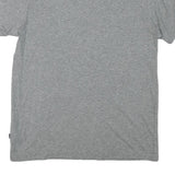 PUMA Mens Grey Athletic T-Shirt M Short Sleeve Crew Neck Cotton Blend Sportswear