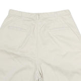 SAVANE Womens Shorts Beige Casual Plain M W30 Classic Cotton Summer