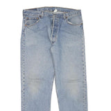 LEVI'S 501 Mens Jeans Blue Regular Straight Denim Medium W34 L31 Classic Button