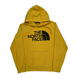 The North Face Graphic Hoodie - Large Yellow Cotton