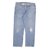 CARHARTT Mens Regular Fit Straight Leg Denim Light W34 L28 Zip Cotton Blend