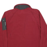 THE NORTH FACE Mens Red Pullover Plain Crew Neck Basic Knit L Zip Outdoor Jumper