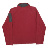 THE NORTH FACE Mens Red Pullover Plain Crew Neck Basic Knit L Zip Outdoor Jumper