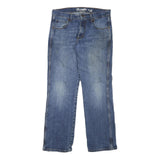 WRANGLER Mens Regular Denim Blue Jeans W34 L32 Classic Zip Pockets