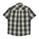Southpole Checked Short Sleeve Shirt - Large Black & White Cotton