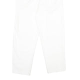 WORTHINGTON Womens Classic White Trousers W30 L30 Zip Pocketed Regular Fit