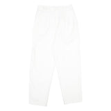 WORTHINGTON Womens Classic White Trousers W30 L30 Zip Pocketed Regular Fit