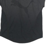 PUMA Womens Black Graphic T-Shirt UK 14 Short Sleeve Crew Neck Sport Casual