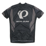 IZUMI Mens Black & Grey Cycling Jersey M Short Sleeve Zip Neckline Pearl Izumi