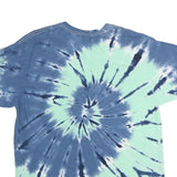 GILDAN Mens Blue & Green Tie Dye Destin Florida Graphic T-Shirt XL Short Sleeve