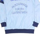 COSPO Mens Light Blue & Navy Blue Retro Zip Up Jacket L Polyester Blend