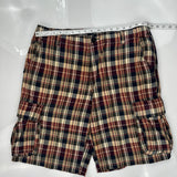 Tommy Hilfiger Checked Cargo Shorts - 36W 10L Multicoloured Cotton