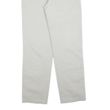 JULES Womens Cotton Blend White Regular Fit Straight Leg Trousers W31 L32 Casual