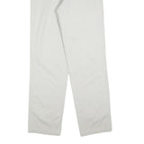 JULES Womens Cotton Blend White Regular Fit Straight Leg Trousers W31 L32 Casual