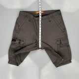 Lee Cargo Shorts - 32W 11L Grey Cotton