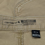 Carhartt Chinos - 35W 30L Khaki Cotton