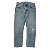 501 Levis Jeans - 32W 28L Light Wash Cotton
