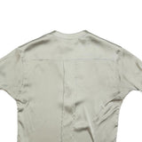 DEREK LAM Womens Beige Silk Blend Basic Top Short Sleeve V-Neck Size S