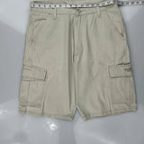 Wrangler Cargo Shorts - 34W 9L Beige Cotton