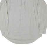 RALPH LAUREN Mens Grey & White Checked Cotton Blend Shirt L Classic Button Down