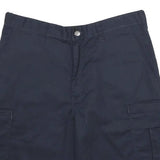 DICKIES Mens Navy Cargo Shorts L W34 Polyester Blend Casual Workwear