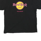 HARD ROCK CAFE Mens Black Orlando Graphic T-Shirt XL Short Sleeve Crew Neck