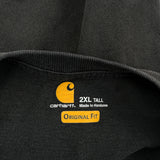 Carhartt Tall T-Shirt - 2XL Black Cotton