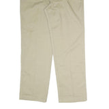 DICKIES Mens Cotton Blend Beige Regular Fit Straight Leg Trousers W37 L33