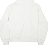 WESTHALL Mens White University Of New Brunswick Pullover Hoodie L Cotton Blend