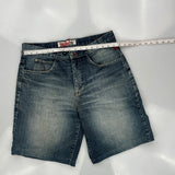 Shady Ltd Baggy Denim Shorts - 34W 11L Blue Cotton
